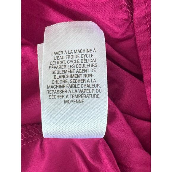 Cabela's Womens Medium Purple Button Front Shirt 100% Nylon Roll Tab Sleeves - Picture 7 of 9